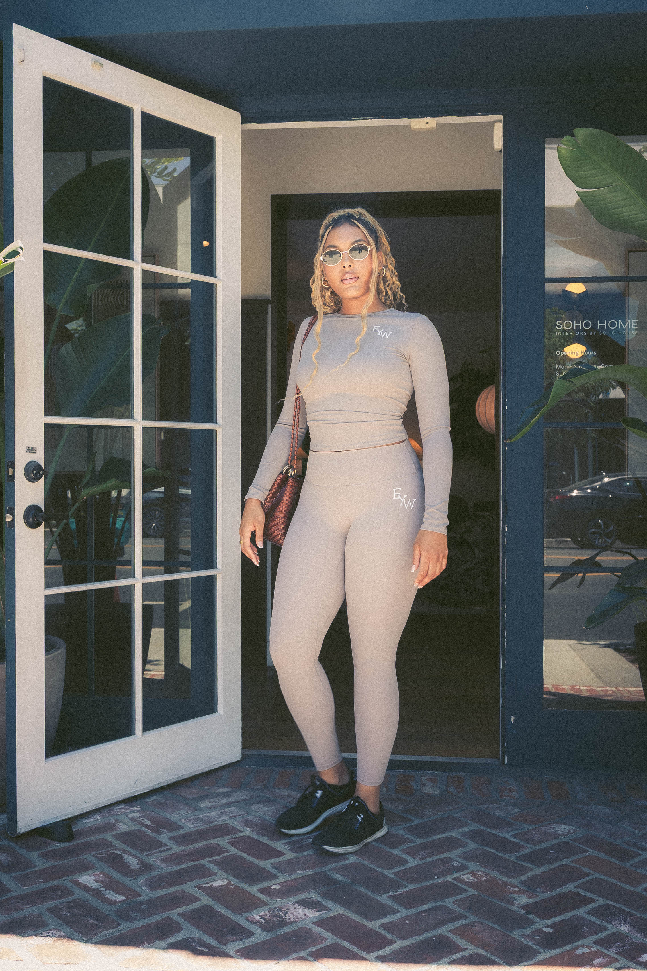 EYW Women's Grey Long Sleeve Active Set